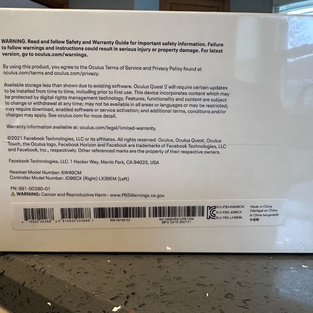 NWT: Oculus Quest 2 (128 GB)